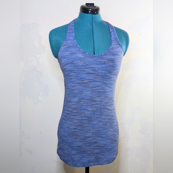 Lululemon blue multicolor striped racerback tank, XS-S - Picture 1 of 5
